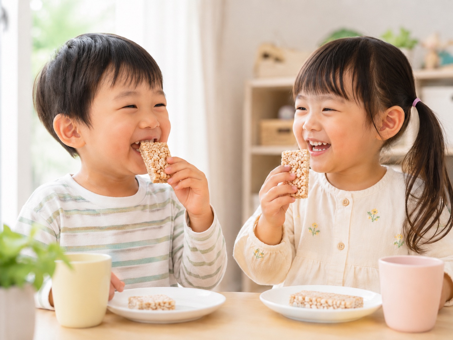 子どものおやつに安心なライスケーキ